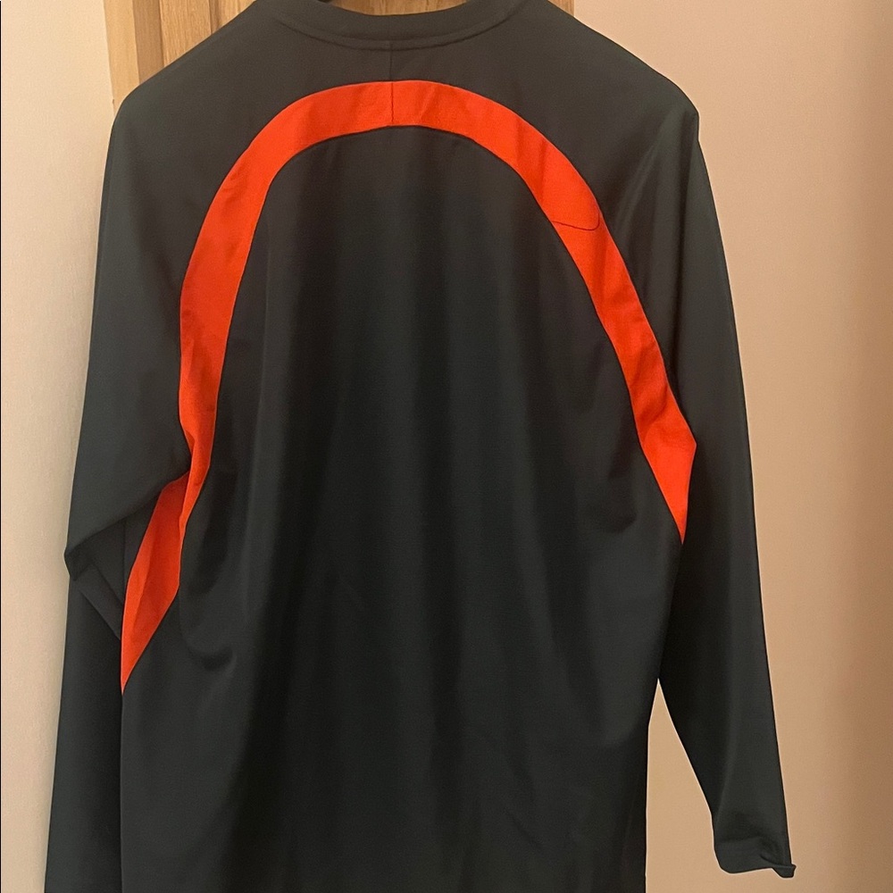 Nike Black Shirt with Orange Highlights - Picture 3 of 3